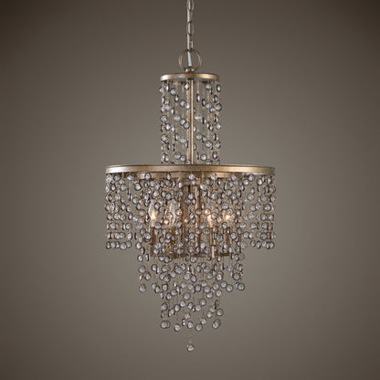 Valka - 6 Light Crystal Chandelier - Light Brown