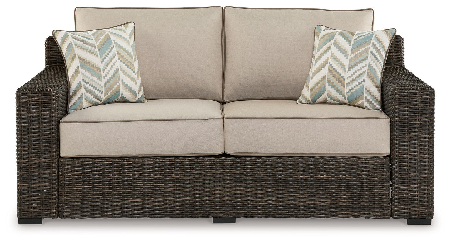 Coastline Bay - Brown - Loveseat W/Cushion